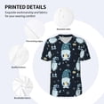 thumbnail image 5 of Rocae Gnome and Snowflakes for Breathable Men's Baseball T-Shirt Fashionable Casual Baseball Jersey, Moisture-wicking Sportswear Small, 5 of 9