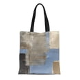 thumbnail image 1 of SIDONKU Canvas Bag Resuable Tote Grocery Shopping Bags Brown Painting Blue and Beige Abstract Contemporary Gallery Interior Lines Tote Bag, 1 of 1