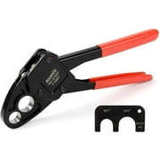 IWISS IWS-1234W Combo Angle Head Pex Pipe Plumbing Crimping Tool for 1/2" & 3/4" Copper Rings suits All US F1807 Standard