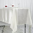 thumbnail image 2 of Efavormart 72x120" Rectangle IVORY Wholesale SATIN Tablecloth Banquet Linen Wedding Party Restaurant Tablecloth, 2 of 9
