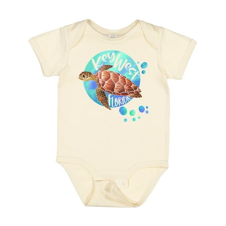 

Inktastic Key West Florida Swimming Sea Turtle with Bubbles Gift Baby Boy or Baby Girl Bodysuit