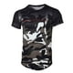 thumbnail image 1 of Hombres verano coreano seda deportes delgada manga corta camuflaje gimnasia correr baloncesto camiseta ropa superior Monstrate FS7570-14, 1 of 6