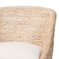 thumbnail image 5 of bali & pari Jasper Seagrass Bar Stool with Mahogany Wood Frame  Whitewash, 5 of 9