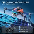 thumbnail image 5 of D99 GPS Drone with 8K UHD Camera, Foldable Quadcopter for Adults Beginners, Brushless Motor, VR Mode, 2 Batteries, Orange, 5 of 12