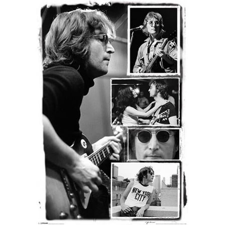 John Lennon - Collage Poster Print