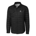 thumbnail image 2 of Men's Cutter & Buck  Black Arkansas Razorbacks Alumni Logo Rainier PrimaLoft Eco Insulated Quilted Button-Up Shacket, 2 of 3