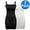 #3 Black+White, variant on Anyfit Wear Full Slip Shapewear for Women Under Dresses Adjustable Spaghetti Strap Smooth Tummy Control Camisole Slip Dresses Body Shaper