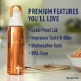 thumbnail image 6 of Brita Leak Proof Filtered Water Bottle, Coral, 26 oz, 36381, 6 of 10