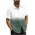 thumbnail image 2 of Men's Short Sleeve Button Down Shirt, Casual Print Short Sleeve Button Up Shirt, Relaxed Fit Turn Down Collar Shirt for Men, Soft Non-Shrink Fabric for Daily and Outdoor Wear, 2 of 6