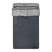 Klymit KSB Three-Season Down Hybrid (30deg) Double Sleeping Bag, 82x46in, Grey