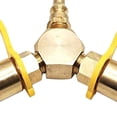thumbnail image 4 of Divisor En Y De Propano De 1/4" De Latón Adaptador De Conexión Rápida Conector Y Manguera, 4 of 9