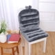 thumbnail image 5 of Cojín de felpa para silla, cómodo, cálido, transpirable, suave, para oficina y hogar. Gris, 5 of 7