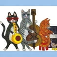 thumbnail image 3 of CafePress - Jazz Cats Light T Shirt - Men's Classic Graphic T-Shirt, 3 of 4
