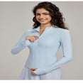 thumbnail image 4 of LYMAYTER Veste de Protection UV pour Femmes Légère à Manches Longues Fermeture Éclair Complète pour Randonnée en Plein Air S-TG, 4 of 9