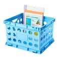 thumbnail image 6 of Pen+Gear Plastic File and Storage Crate, Sky Blue, 1-pack, 6 of 8