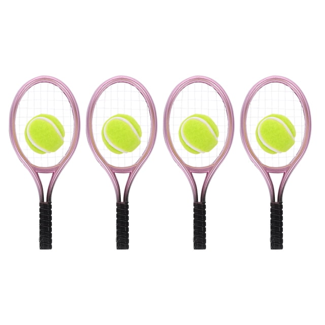 SKISUNO 4Sets Mini Tennis Racket Toy For Sports Toys Plastic