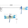 thumbnail image 6 of Dragonfly Clip Garden Decor,3D Dragonfly Garden Stakes Decor, Vivid Dragonfly Decor, Dragonfly Clip Bug Repellent, Dragonfly Clip-On (12, Mixed), 6 of 6