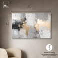 thumbnail image 5 of Gilded Gray II Canvas Luxury Abstract Art by Art Remedy, Silver Frame, 54 x 36, 5 of 7