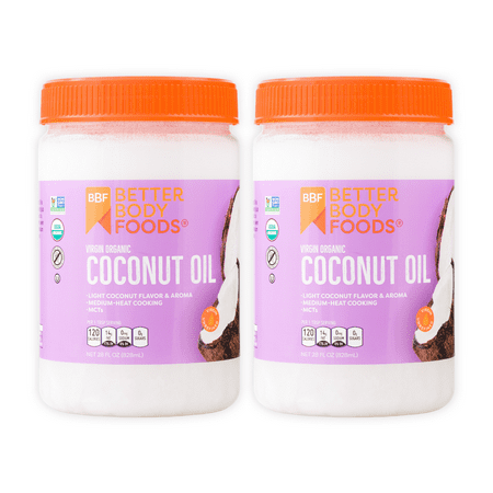 BetterBody Foods Virgin Organic Coconut Oil, Neutral Flavor, 28 Oz (2