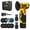 2 Batteries-Plastic Box, variant on Fotrix Cordless Mini Angle Grinder Kit, 19500 RPM High Speed Grinding Tool, 3 Inch Handheld Grinder with 1 Pack 12V 2Ah Batteries, Ideal for Metal & Wood Cutting Polishing Grinding