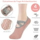 thumbnail image 2 of 4 Pares Calcetines de Yoga para Mujer, Calcetines Pilates Calcetines Antideslizantes, Fitness Antideslizantes Calcetines, con Asas y Correas, para Pilates, Danza, Fitness, 2 of 5