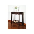 thumbnail image 4 of D-Art Collection Solid Mahogany Wood Entrance Table in Dark Brown, 4 of 5
