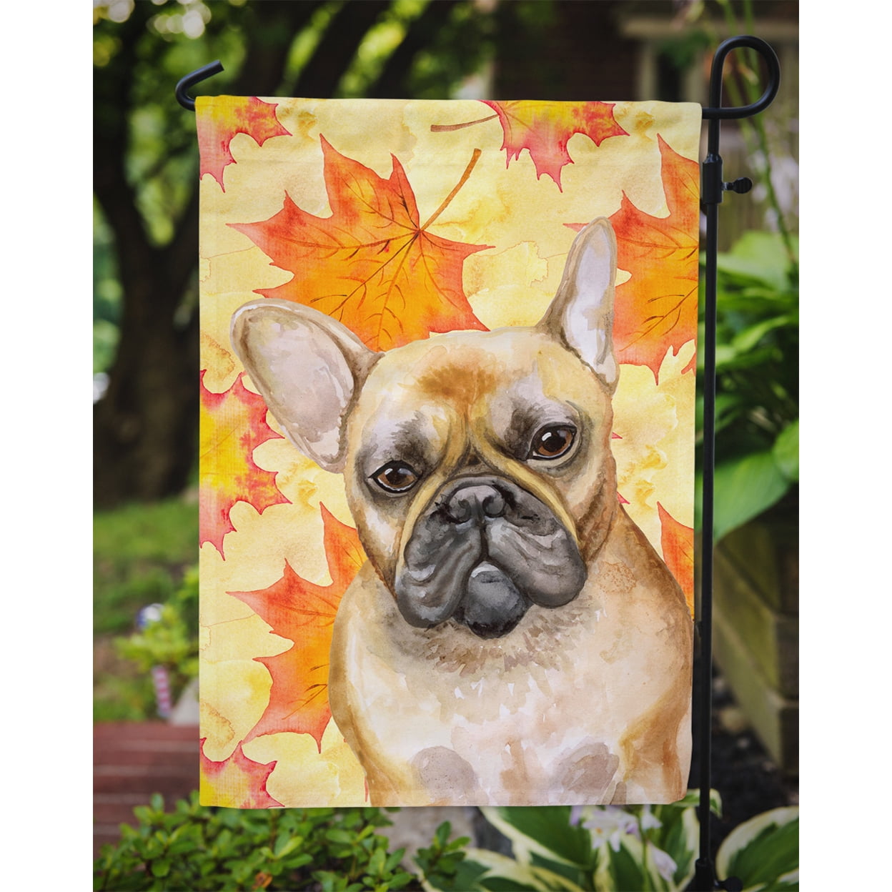 Carolines Treasures BB9949GF French Bulldog Fall Flag Garden Size  Small multicolor