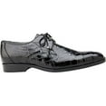 thumbnail image 2 of Belvedere Men's Shoes Lago Genuine Alligator Plain Toe Tassel Black 14010, 2 of 3