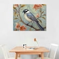 thumbnail image 2 of COMIO  - Gallery Wrapped Canvas Wall Art Birds on Tree Branch with Blooms Painting Print on Canvas Animal Canvas Art Bird Flower Wall Pictures for Home Bedroom Decor, 2 of 4