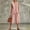 Pink, variant on Womens Casual Two Piece Outfit Round Neck Sleeveless Top Elastic Waist Culotte Pants with Pockets Cotton Blend Vacation Set Blue XL(XL)