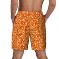 thumbnail image 4 of Goofa Orange Glitter Printed Men's Swim Trunks Board Shorts Quick Dry Mens Swimming Trunks with Compression Liner,Breathable Fit Hawaii Beach Shorts-3X-Large, 4 of 9