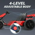 thumbnail image 6 of Funcid 24V 7AH Go Kart for Kids, 300W Powered Ride on Toys for 6+, Racing Go Kart with Drift/Sport Mode for Outdoor, Speed 4-8MPH, 110lbs Max Load, 6 of 8