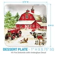 thumbnail image 4 of Park Designs Christmas At The Farm Dessert Plate Set Of 4, 4 of 6