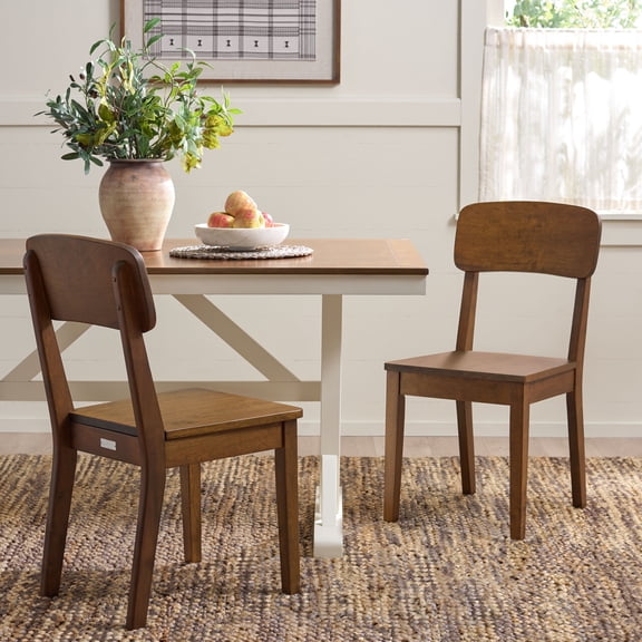 Safavieh Tevin Wood Dining Chairs, Walnut (Set of 2)