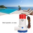 thumbnail image 3 of Lightweight And Portable Bilge Pump, 1500GPH Low Noise Electric Bilge Pumps, Micro Electric Marine Bilge Pumps Easy To Install & Clean, Non Automation For Ponds Pools RV, 3 of 8