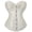 Beige, variant on Red Women's Bustiers & Corsets Basques Satin Floral Lace up Lingerie Overbust Satin Renaissance Plus Size 6XL