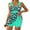 Green, variant on Jamicy Tankini Swimsuits for Women Tummy Control Two Piece Modest Bathing Suits Floral Skirt Top with Boyshorts