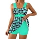 thumbnail image 2 of Trajes de baño Amzcrzy Tankini para mujer, trajes de baño, trajes de baño Bikini con control de abdomen Traje de baño de bikini estampado de dos piezas de moda para mujer Verde, L, 2 of 6