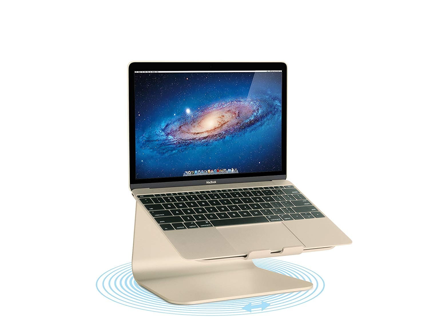 mStand360 Laptop Stand with Swivel Base Gold 10073 