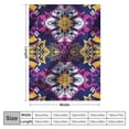 thumbnail image 4 of Orinice Vibrant Boho Tribal Soft Throw Blanket - Plush, Warm, Lightweight Flannel, Cozy for Couch, Bed, Travel - Anti-Pilling, Comfy for Bedroom, Living Room, Outdoor Adventures 50in×60in 40x50in, 4 of 6