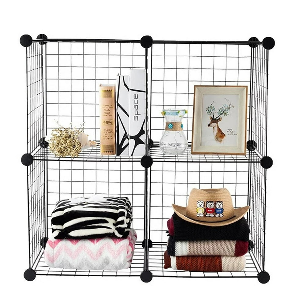 35 * 35cm wire mesh storage cube, DIY cube wardrobe and modular shelf