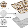 thumbnail image 5 of Beige Highland Cow Sunflower Basket Pattern Bathroom Rugs Sets 3 Piece,Toilet Cover Set,Absorbent Non Slip Bathroom Mats Sets with U-Shaped Contour Rug Toilet Rug Set, 5 of 5