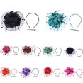 thumbnail image 4 of Coofit Fascinator Hat Dual-use Mesh Flower Creative Tea Party Hat Fascinator Hair Clip, 4 of 8