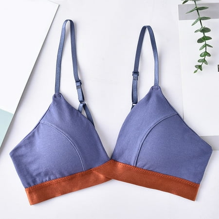 

Yuelianxi Women Underwear Ultra Thin Push Up Colorblock Fashion French Bra