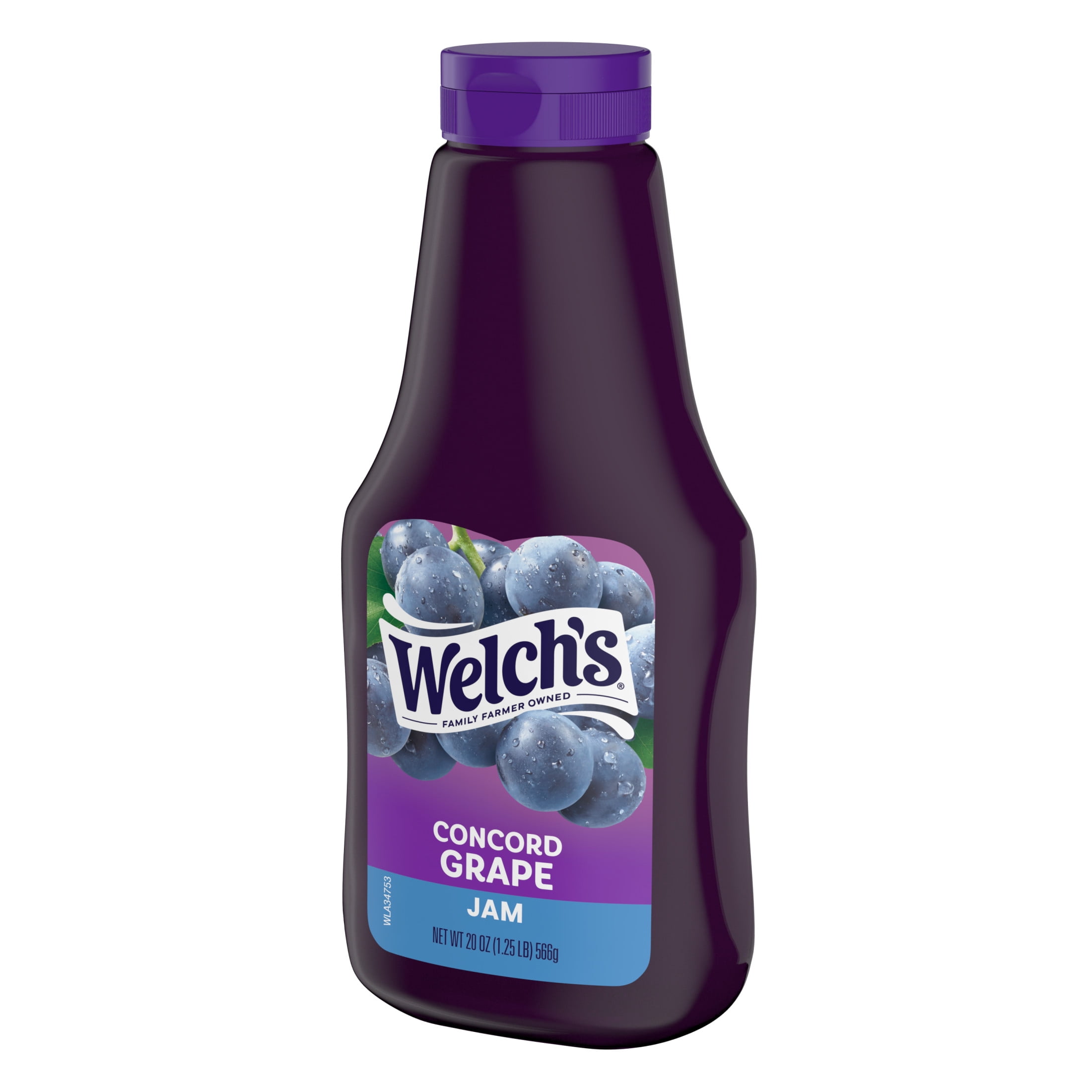 Welch's Concord Grape Jam, 20 oz Squeeze Bottle
