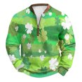 thumbnail image 1 of Blusas y camisas de manga larga con cuello redondo Sudadera con capucha de cuello redondo para hombre Jersey estampado Top de manga larga Blusa de poliéster para hombre, 1 of 2