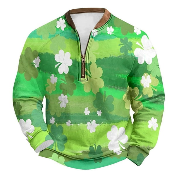 Blusas y camisas de manga larga con cuello redondo Sudadera con capucha de cuello redondo para hombre Jersey estampado Top de manga larga Blusa de poliéster para hombre