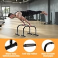 thumbnail image 4 of Barra de flexiones Parallettes Bars AmazeFan High Steel de 30 cm, color negro, 4 of 7