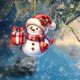 thumbnail image 3 of Colgante de acrílico plano para árbol de Navidad, muñeco de nieve, Papá Noel, niños y niñas, para decoración de coche, Feliz Navidad 2024, 3 of 5