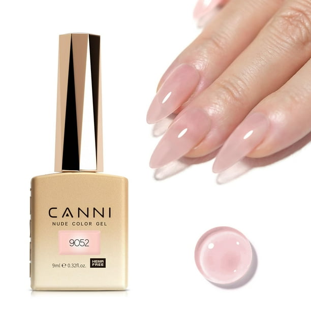 Esmalte de uñas en gel CANNI Jelly Nude Pink Translúcido 10 ml